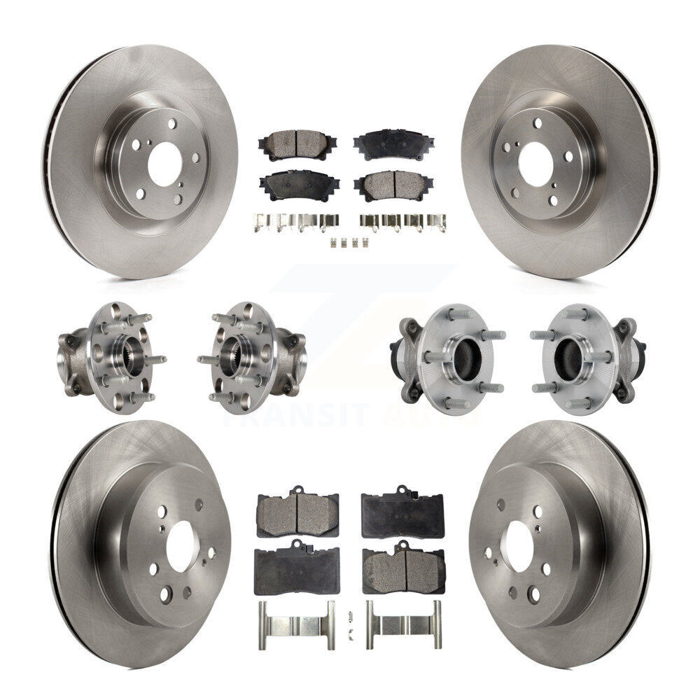 Kit de Rotor et de plaquettes de frein, roulement de moyeu avant et arrière (10 pièces) pour Lexus IS300 IS350 IS200