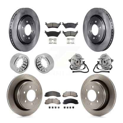 Kit de patins de rotor de frein, roulement de moyeu avant et arrière (10 pièces) pour Ford F-150 RW 15-17