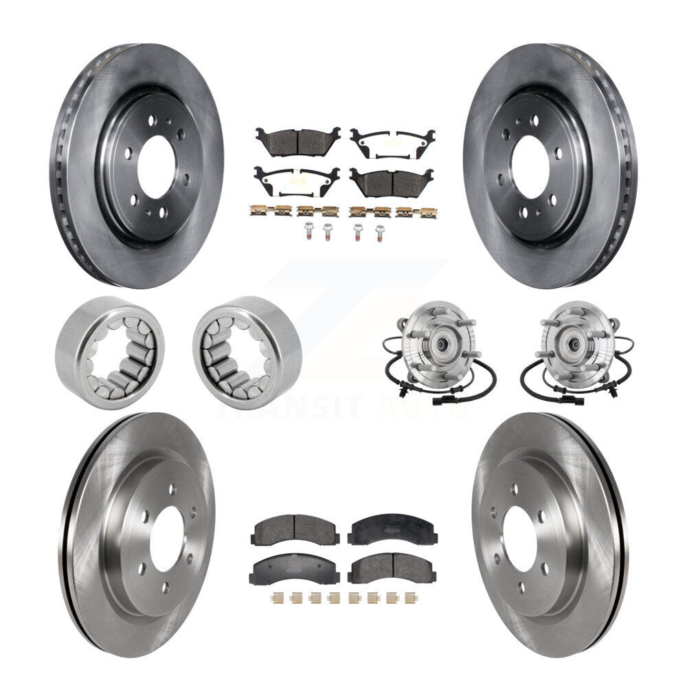 Kit de Rotor de frein et de patins de roulement de moyeu avant et arrière (10 pièces) pour Ford F-150 Rapto