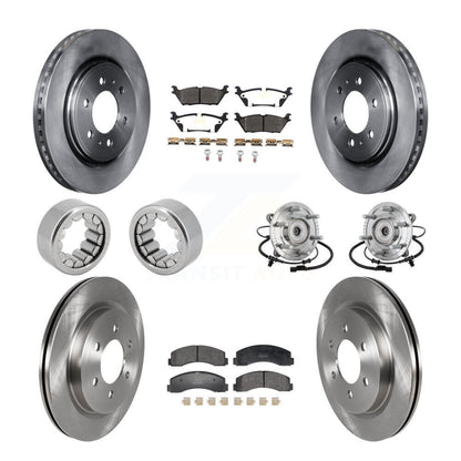 Kit de Rotor de frein et de patins de roulement de moyeu avant et arrière (10 pièces) pour Ford F-150 Rapto