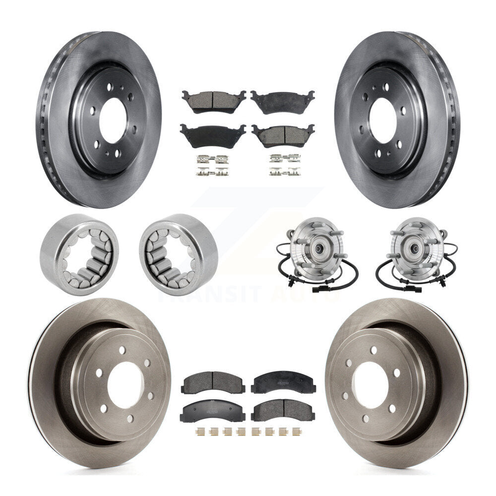 Kit de Rotor de frein et de patins de roulement de moyeu avant et arrière (10 pièces) pour Ford F-150 Rapto