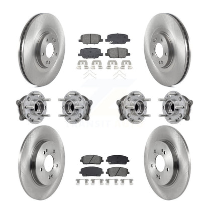 Kit de Rotor et de plaquettes de frein, roulement de moyeu avant et arrière (10 pièces) pour Hyundai Palisade Kia AW