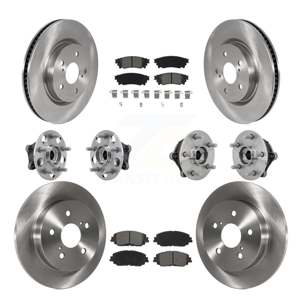 Kit de Rotor et de plaquettes de frein à disque, roulement de moyeu avant et arrière (10 pièces) pour Toyota RAV4 Venz