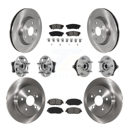 Kit de Rotor et de plaquettes de frein à disque, roulement de moyeu avant et arrière (10 pièces) pour Toyota RAV4 Venz