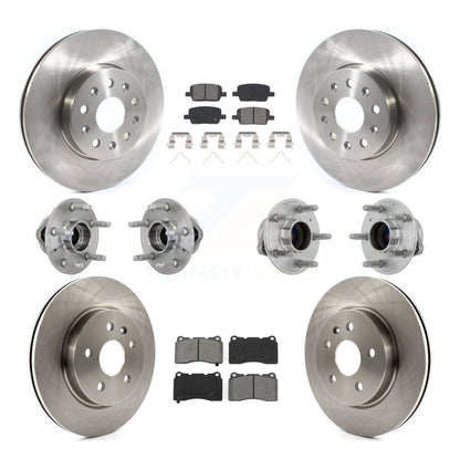 Kit de plaquettes de Rotor de frein, roulement de moyeu avant et arrière (10 pièces) pour Chevrolet Camaro Cadilla