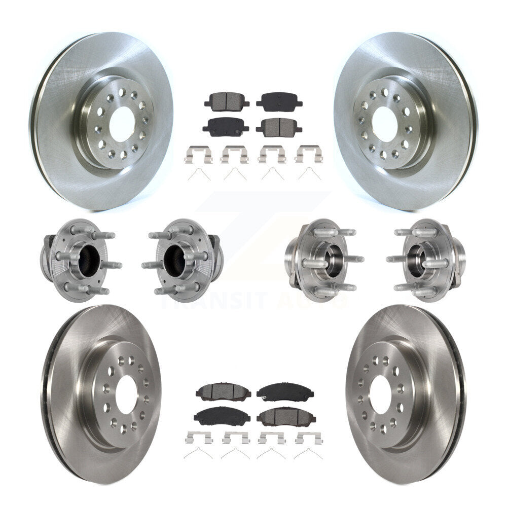 Kit de plaquettes de Rotor de frein, roulement de moyeu avant et arrière (10 pièces) pour Cadillac XT5 Buick Enclav