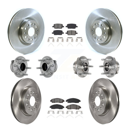 Kit de plaquettes de Rotor de frein, roulement de moyeu avant et arrière (10 pièces) pour Cadillac XT5 Buick Enclav