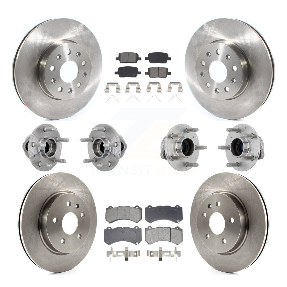 Kit de Rotor et de plaquettes de frein, roulement de moyeu avant et arrière (10 pièces) pour Chevrolet Camaro LT L