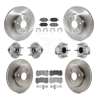 Kit de Rotor et de plaquettes de frein, roulement de moyeu avant et arrière (10 pièces) pour Chevrolet Camaro LT L