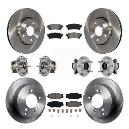 Kit de plaquettes de Rotor de frein, roulement de moyeu avant et arrière (10 pièces) pour Base Lexus IS250 avec RW