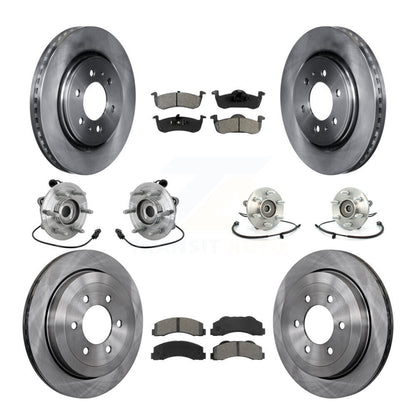 Kit de rotors et plaquettes de frein, roulement de moyeu avant et arrière (10 pièces) pour Ford Expedition Lincol