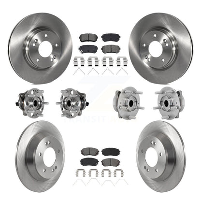 Kit de rotors et plaquettes de frein à disque, roulements de moyeu avant et arrière (10 pièces) pour Hyundai Kona