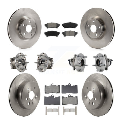 Kit de Rotor et de plaquettes de frein, roulement de moyeu avant et arrière (10 pièces) pour Lexus GS350 RC300 GS450