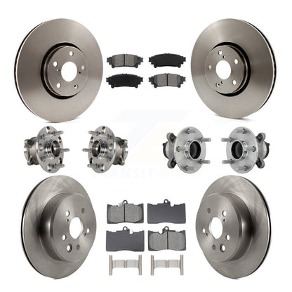 Kit de Rotor et de plaquettes de frein, roulement de moyeu avant et arrière (10 pièces) pour Lexus IS350 IS300 IS200