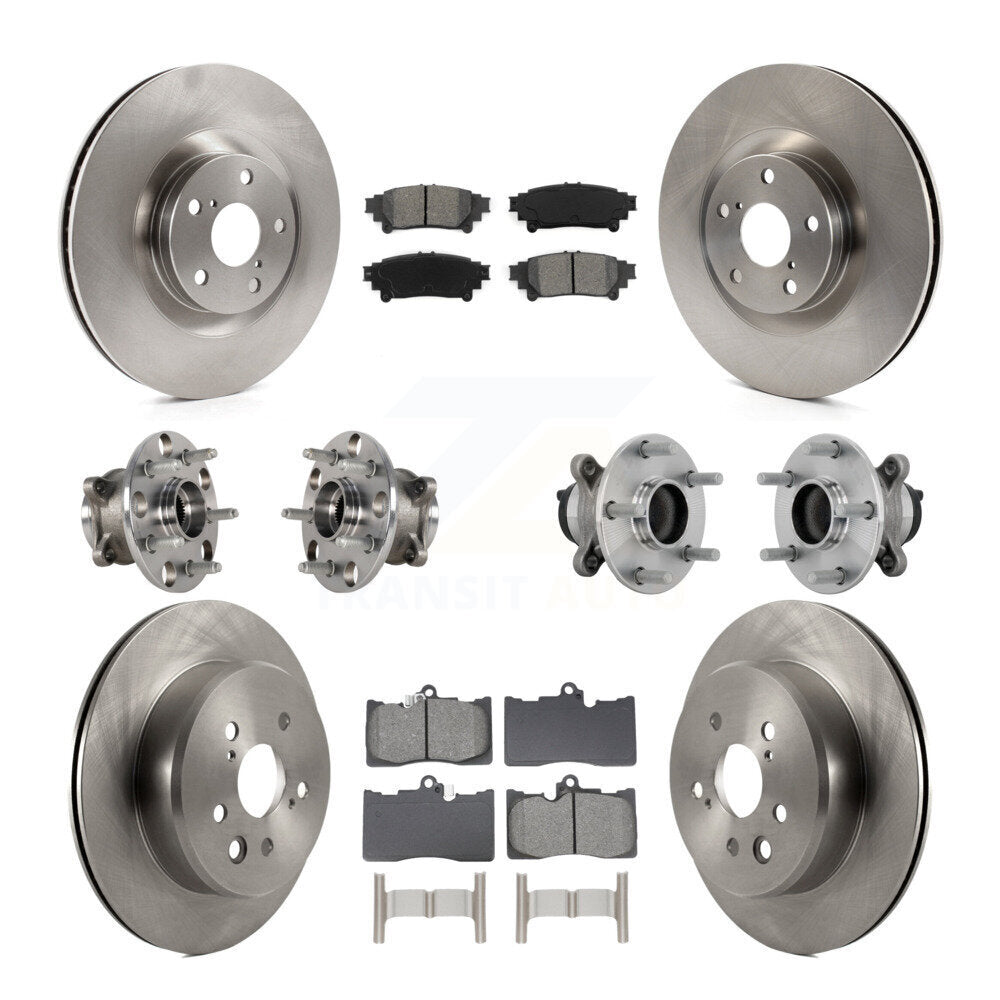 Kit de Rotor et de plaquettes de frein, roulement de moyeu avant et arrière (10 pièces) pour Lexus IS300 IS350 IS200