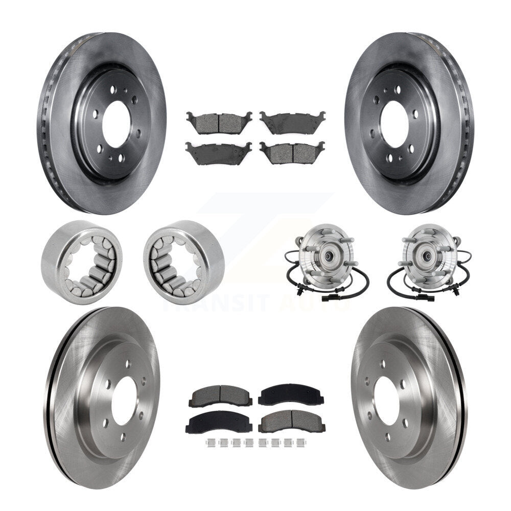 Kit de Rotor de frein et de patins de roulement de moyeu avant et arrière (10 pièces) pour Ford F-150 Rapto