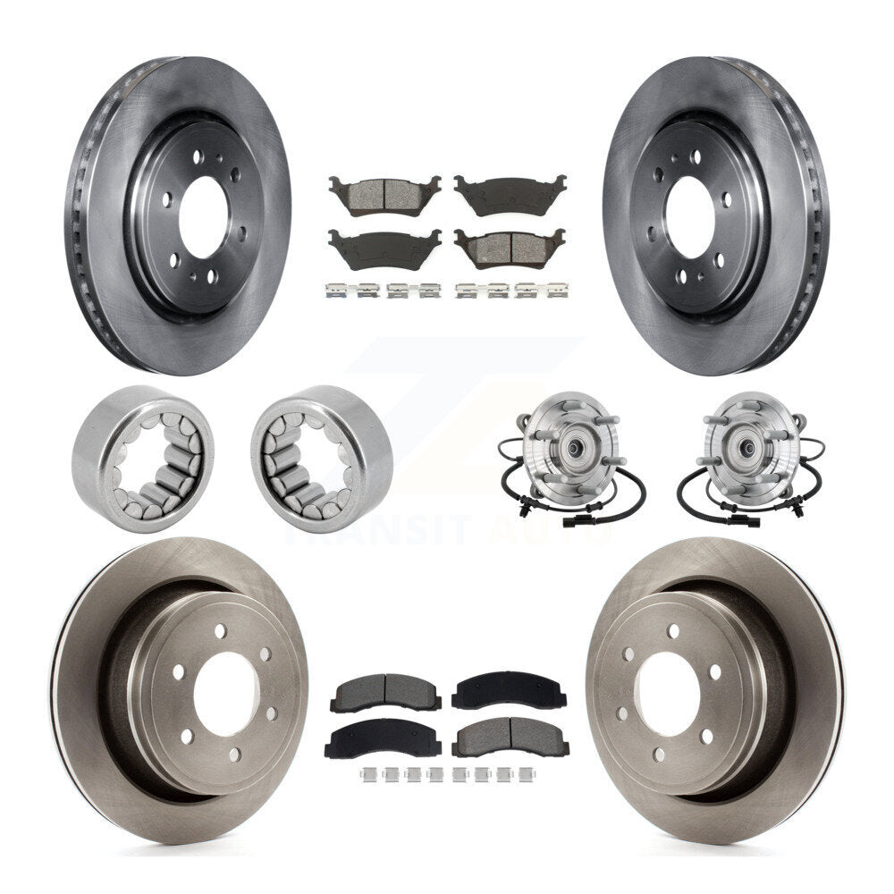 Kit de Rotor de frein et de patins de roulement de moyeu avant et arrière (10 pièces) pour Ford F-150 Rapto