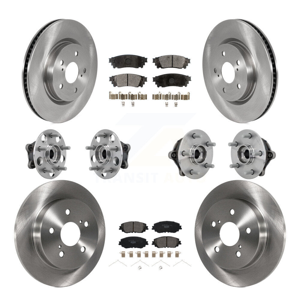 Kit de Rotor et de plaquettes de frein à disque, roulement de moyeu avant et arrière (10 pièces) pour Toyota RAV4 Venz