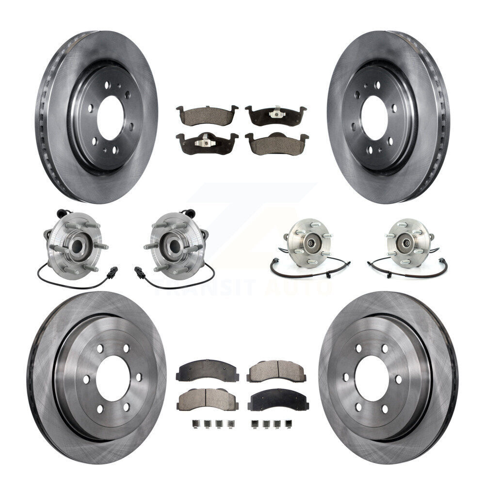 Kit de rotors et plaquettes de frein, roulement de moyeu avant et arrière (10 pièces) pour Ford Expedition Lincol