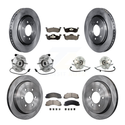 Kit de rotors et plaquettes de frein, roulement de moyeu avant et arrière (10 pièces) pour Ford Expedition Lincol