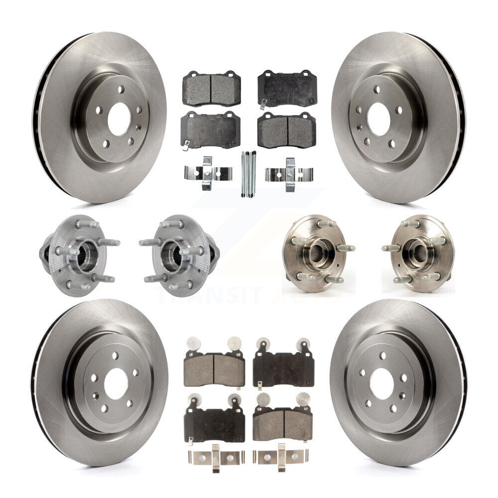 Kit de Rotor et plaquettes de frein à disque, roulement de moyeu avant et arrière (10 pièces) pour Chevrolet Camar