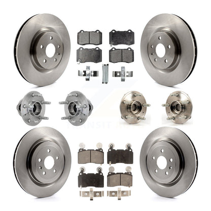 Kit de Rotor et plaquettes de frein à disque, roulement de moyeu avant et arrière (10 pièces) pour Chevrolet Camar
