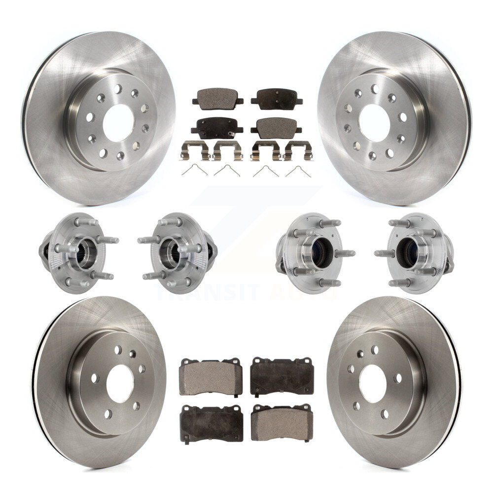 Kit de plaquettes de Rotor de frein, roulement de moyeu avant et arrière (10 pièces) pour Chevrolet Camaro Cadilla