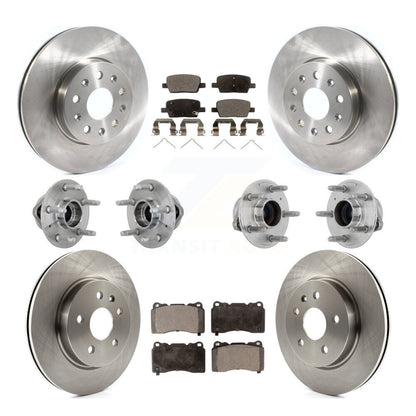 Kit de plaquettes de Rotor de frein, roulement de moyeu avant et arrière (10 pièces) pour Chevrolet Camaro Cadilla