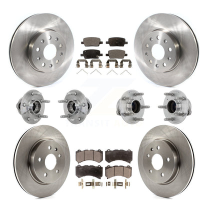 Kit de Rotor et de plaquettes de frein, roulement de moyeu avant et arrière (10 pièces) pour Chevrolet Camaro LT L