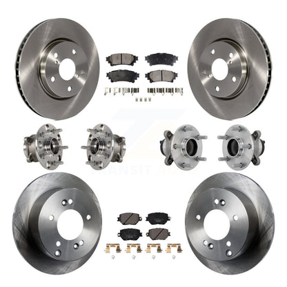 Kit de plaquettes de Rotor de frein, roulement de moyeu avant et arrière (10 pièces) pour Base Lexus IS250 avec RW