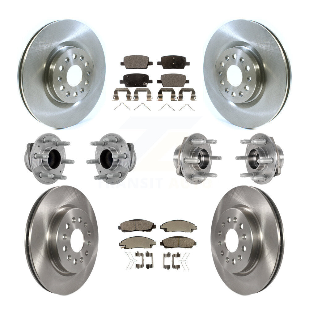 Kit de plaquettes de Rotor de frein, roulement de moyeu avant et arrière (10 pièces) pour Cadillac XT5 Buick Enclav