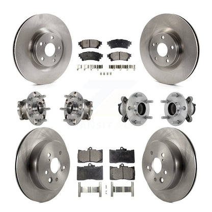 Kit de Rotor et de plaquettes de frein, roulement de moyeu avant et arrière (10 pièces) pour Lexus IS300 IS350 IS200