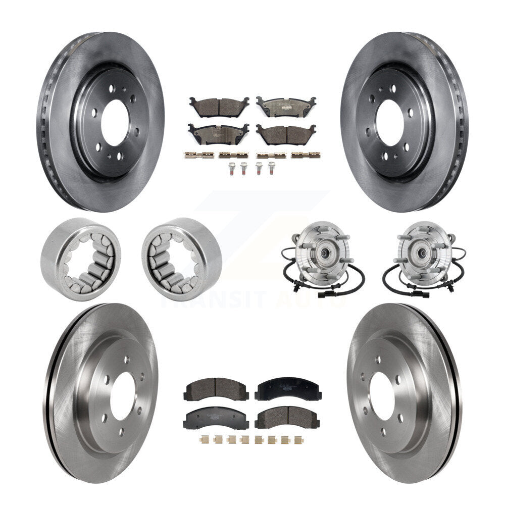 Kit de Rotor de frein et de patins de roulement de moyeu avant et arrière (10 pièces) pour Ford F-150 Rapto
