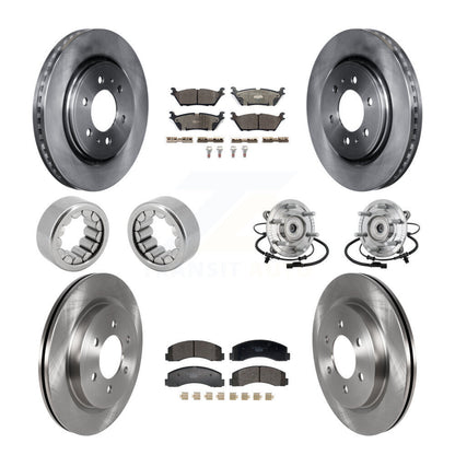 Kit de Rotor de frein et de patins de roulement de moyeu avant et arrière (10 pièces) pour Ford F-150 Rapto