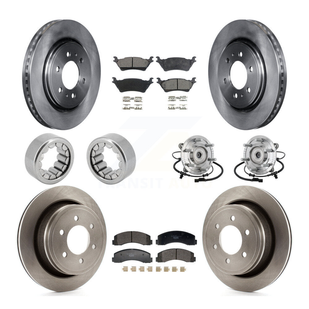 Kit de Rotor de frein et de patins de roulement de moyeu avant et arrière (10 pièces) pour Ford F-150 Rapto