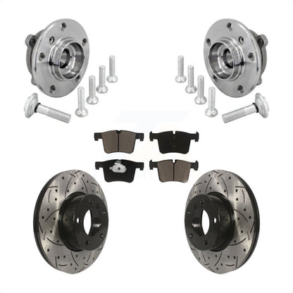 Kit de plaquettes de Rotor de frein, roulement de moyeu avant, fente percée, pour BMW 330i xDrive 230i 430