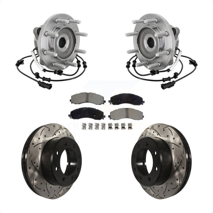 Ensemble de roulement de moyeu avant, fente de perçage, Kit de plaquettes de Rotor de frein pour Ram 2500 350