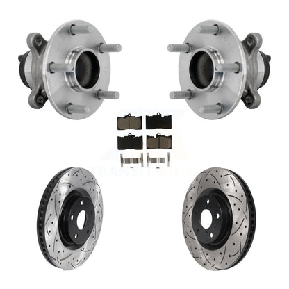 Kit de plaquettes de Rotor de frein, roulement de moyeu avant, fente percée, pour Lexus IS300 IS350 IS200
