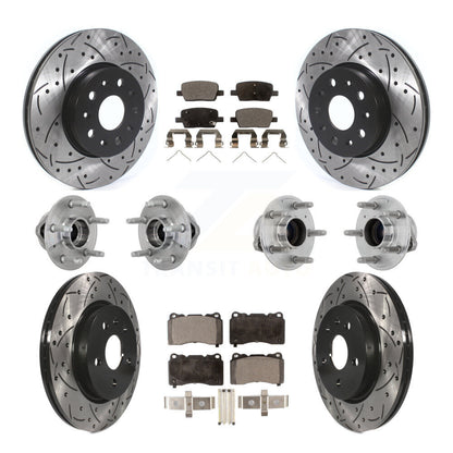 Kit de plaquettes de rotor de frein, roulement de moyeu avant et arrière (10 pièces) pour Chevrolet Camaro CT