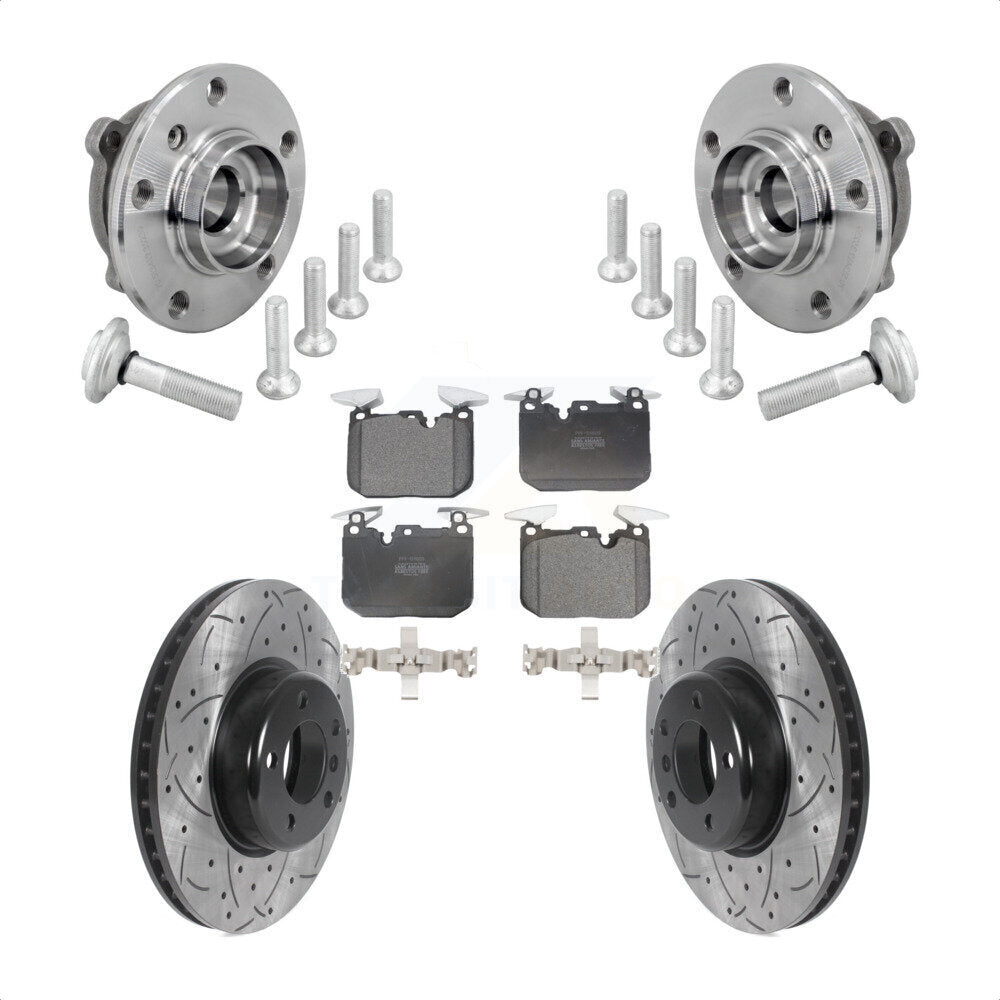 Kit de plaquettes de Rotor de frein, roulement de moyeu avant, fente percée, pour BMW 330i xDrive 440i Gra