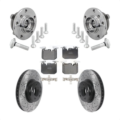 Kit de plaquettes de Rotor de frein, roulement de moyeu avant, fente percée, pour BMW 330i xDrive 440i Gra