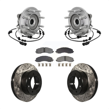 Ensemble de roulement de moyeu avant, fente de perçage, Kit de plaquettes de Rotor de frein pour Ram 2500 350
