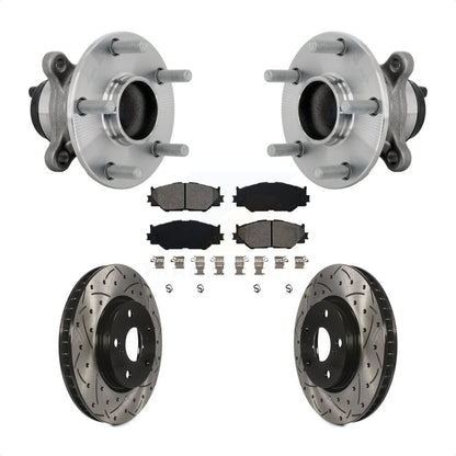 Kit de plaquettes de Rotor de frein, roulement de moyeu avant, fente percée, pour Base Lexus IS250 avec RW