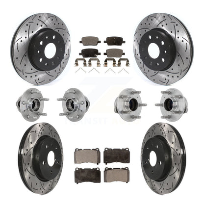 Kit de plaquettes de rotor de frein, roulement de moyeu avant et arrière (10 pièces) pour Chevrolet Camaro CT