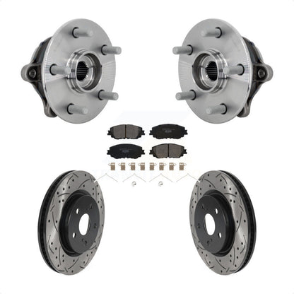 Kit de plaquettes de Rotor de frein, ensemble de roulements de moyeu avant, fente de perçage, pour Toyota RAV4 Venz