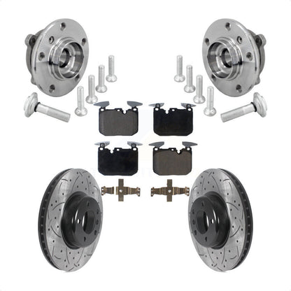 Kit de plaquettes de Rotor de frein, roulement de moyeu avant, fente percée, pour BMW 330i xDrive 440i Gra