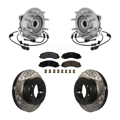 Ensemble de roulement de moyeu avant, fente de perçage, Kit de plaquettes de Rotor de frein pour Ram 2500 350