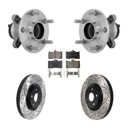 Kit de plaquettes de Rotor de frein, roulement de moyeu avant, fente percée, pour Lexus IS300 IS350 IS200