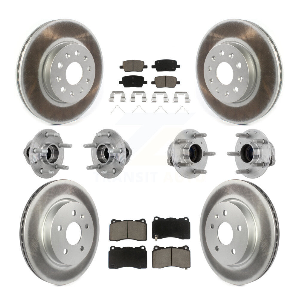 Kit de plaquettes de rotor de frein, roulement de moyeu avant et arrière (10 pièces) pour Chevrolet Camaro CT