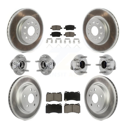 Kit de plaquettes de rotor de frein, roulement de moyeu avant et arrière (10 pièces) pour Chevrolet Camaro CT